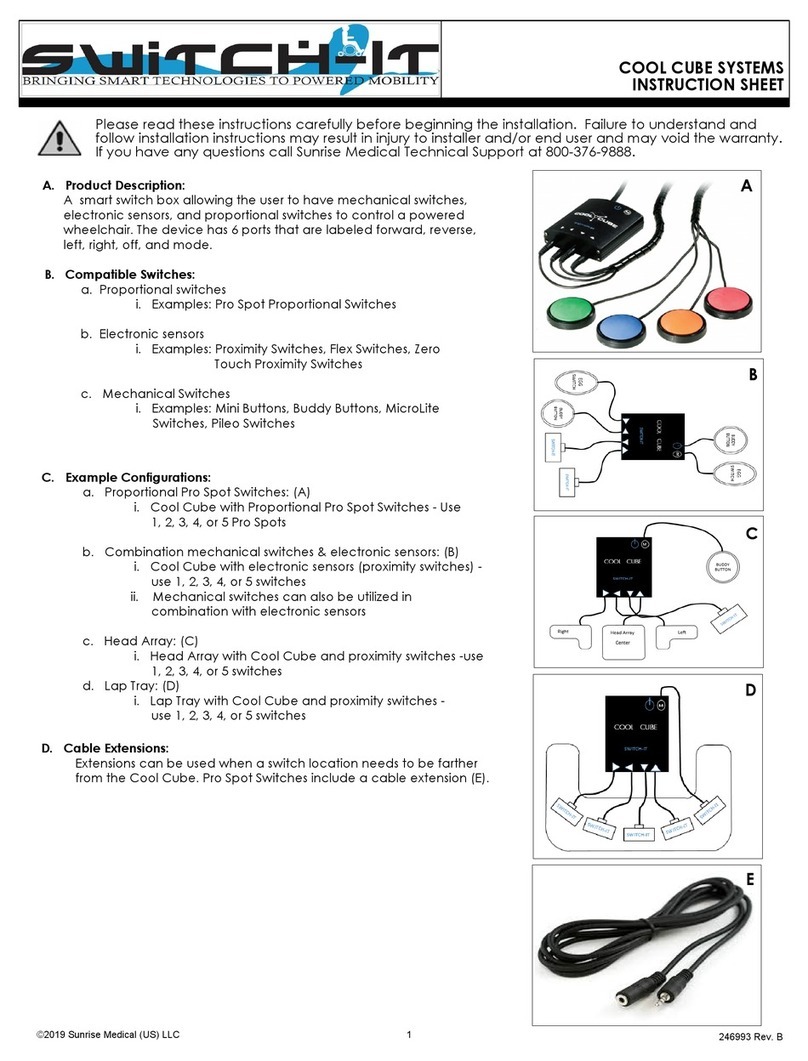 Sunrise Medical Switch-it Cool Cube User manual