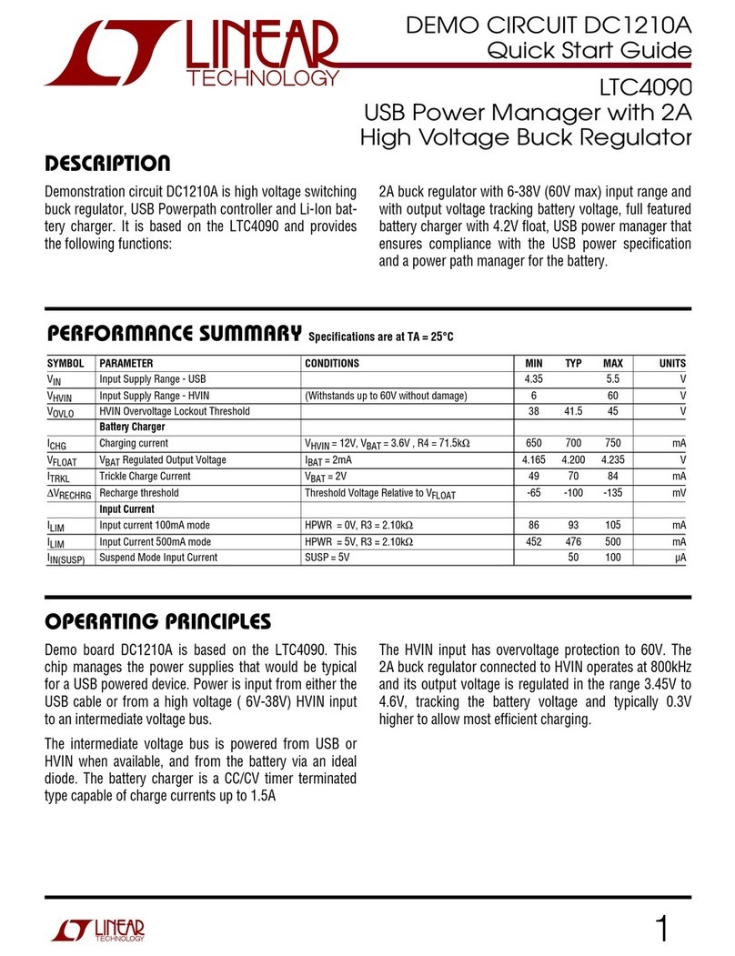 Linear Technology DC1210A quick start guide