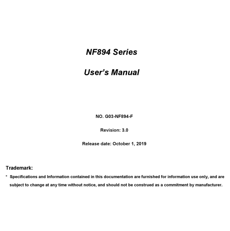 JETWAY NF894 Series User manual