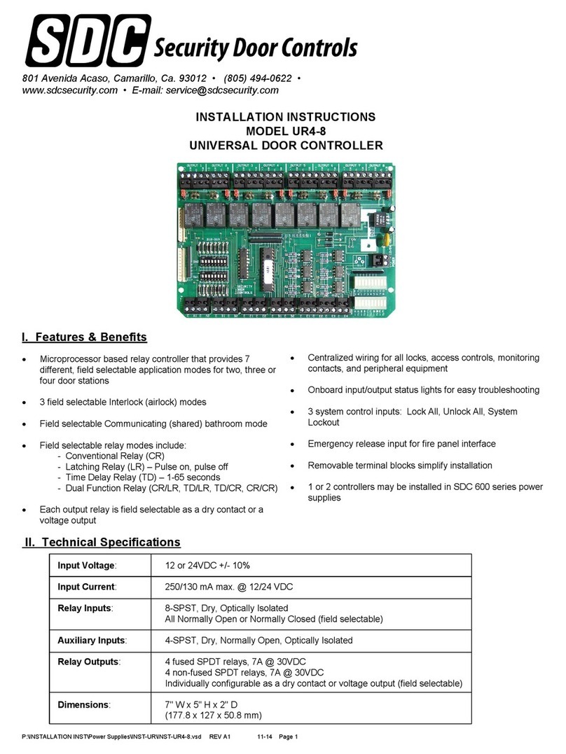 SDC UR4-8 User manual