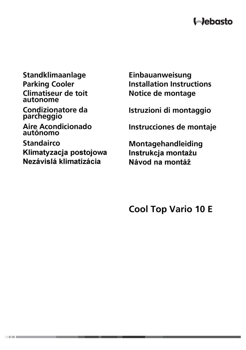 Webasto Cool Top Vario 10 E installation instructions