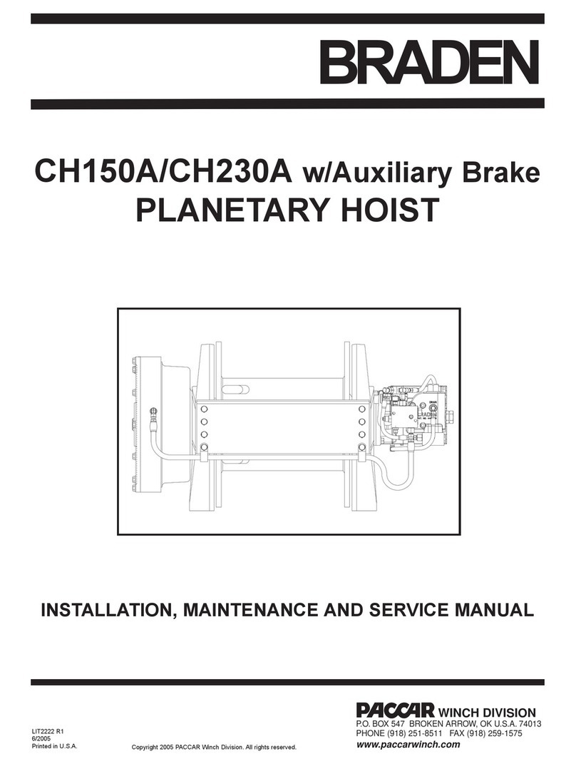 BRADEN CH150A Series Manual