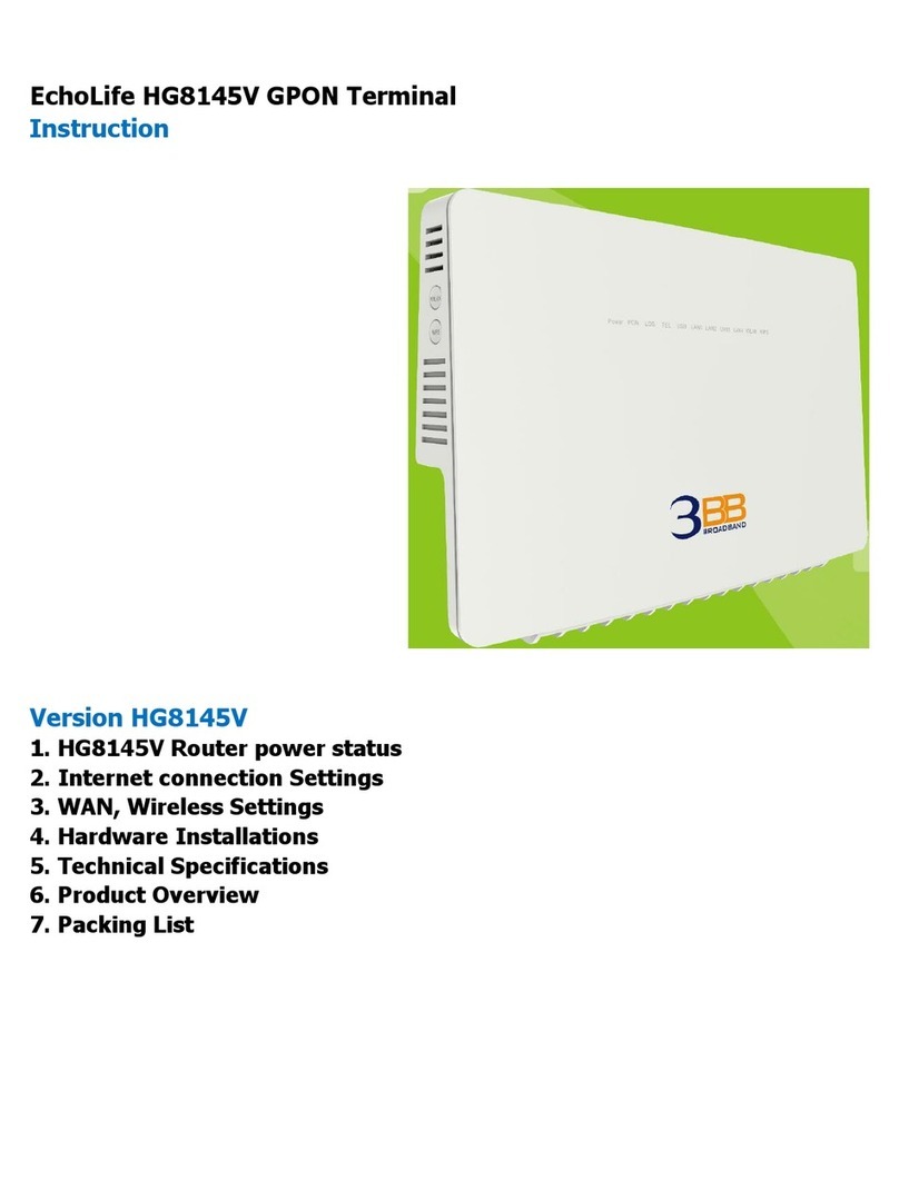 EchoLife HG8145V instruction manual