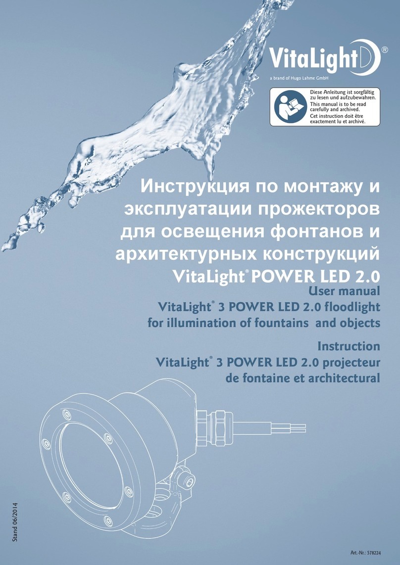 VitaLight 3 POWER LED 2.0 User manual