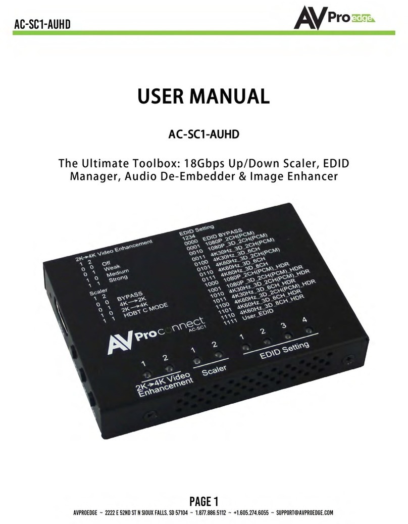 AVPro Edge AC-SC1-AUHD user manual