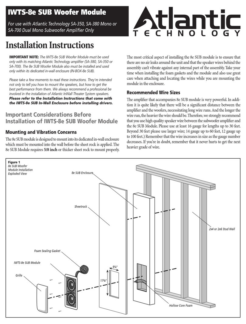 Atlantic Technology IWTS-8e installation instructions