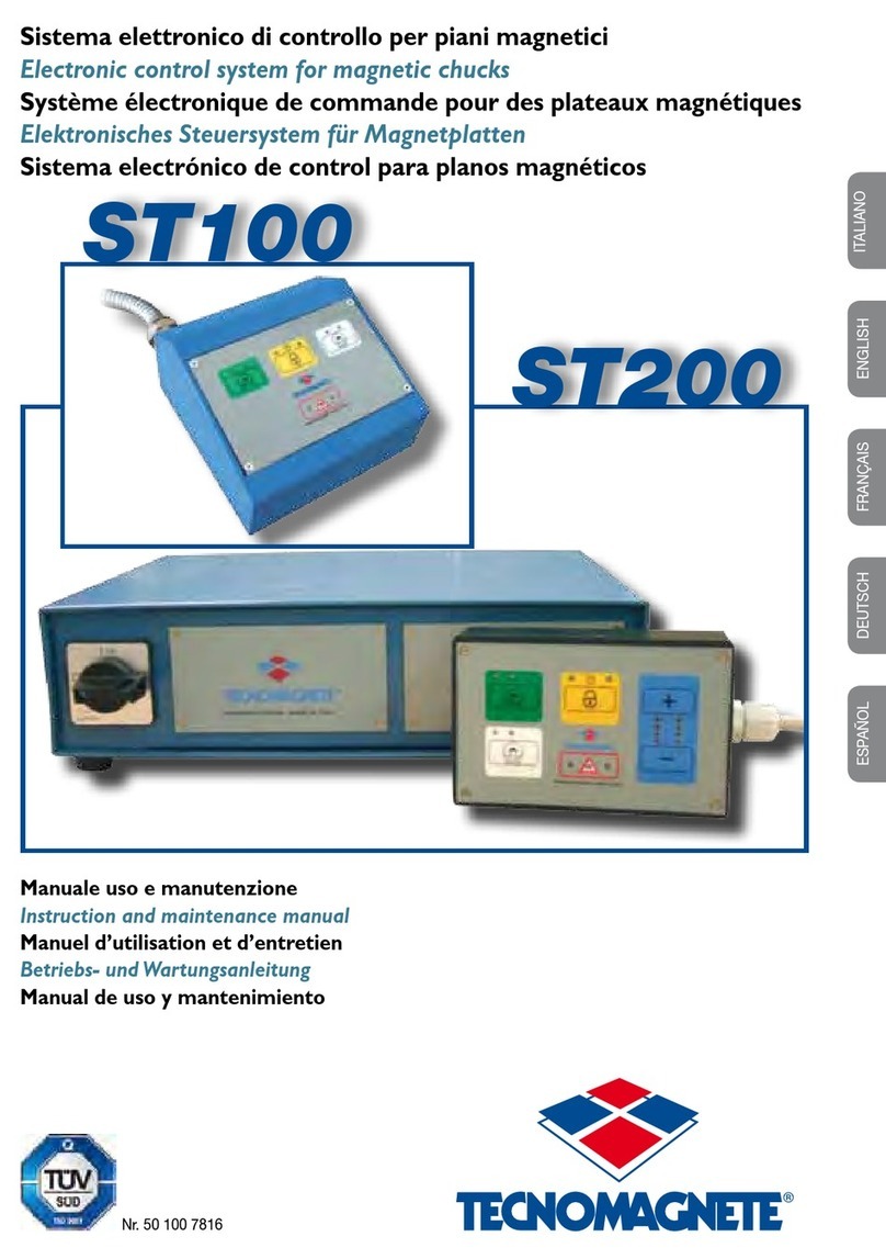 TECNOMAGNETE ST100 Series Instruction and maintenance manual