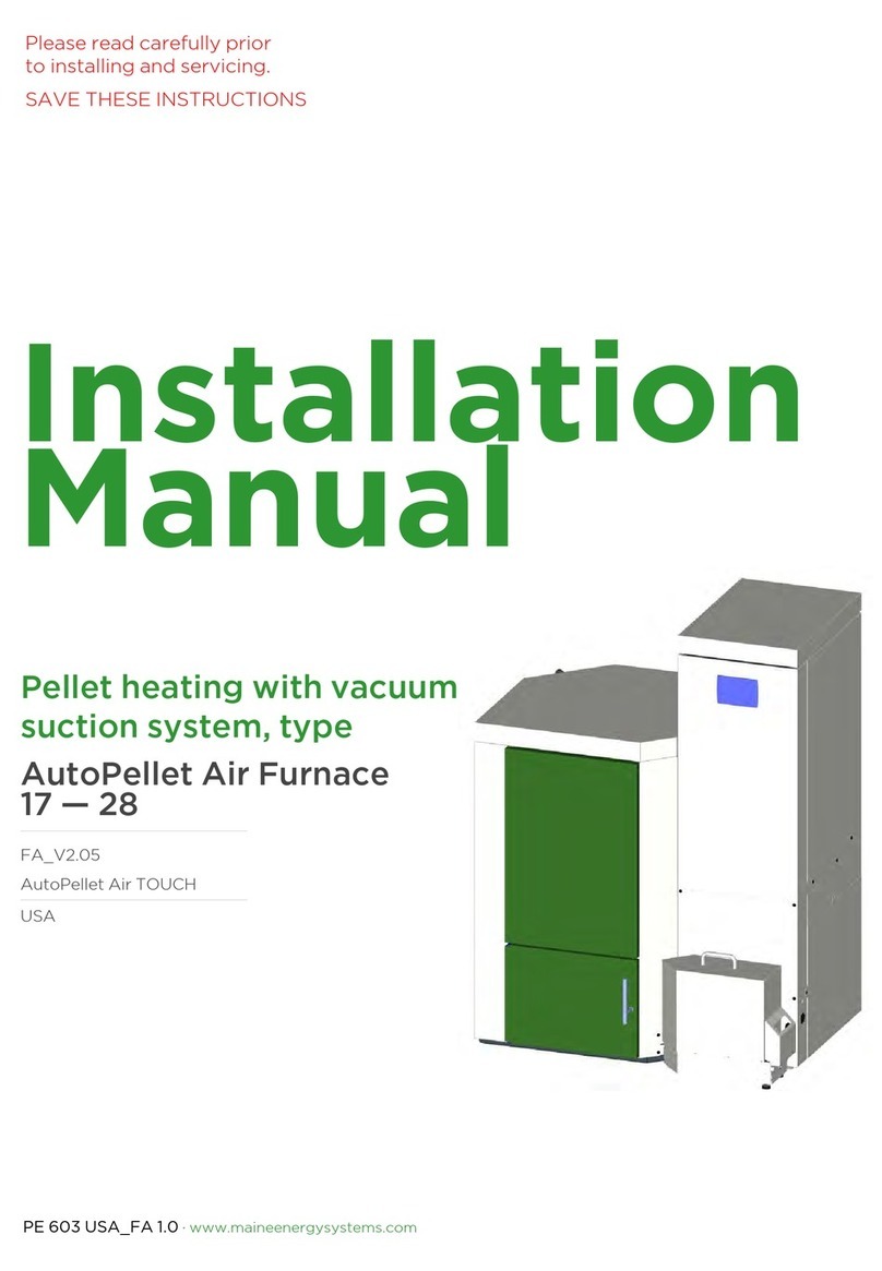 MAINE ENERGY SYSTEMS AutoPellet Air TOUCH 17 installation manual MAINE ENERGY SYSTEMS AutoPellet Air TOUCH 17 installation manual
