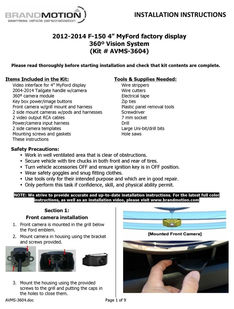 BrandMotion AVMS-3604 installation instructions