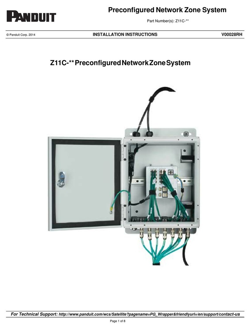 Panduit Z11C Series installation instructions Panduit Z11C Series installation instructions