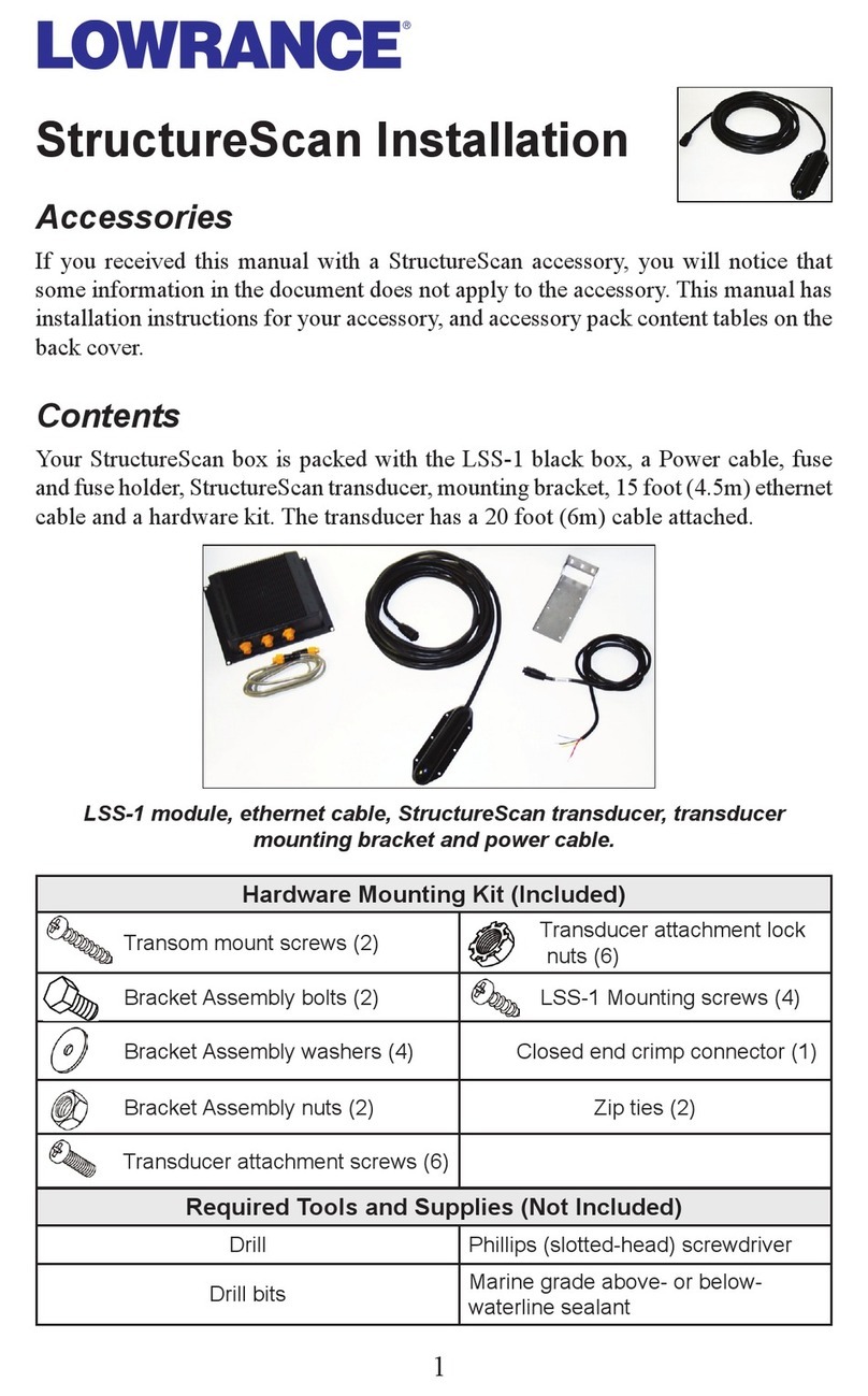 Lowrance StructureScan User manual