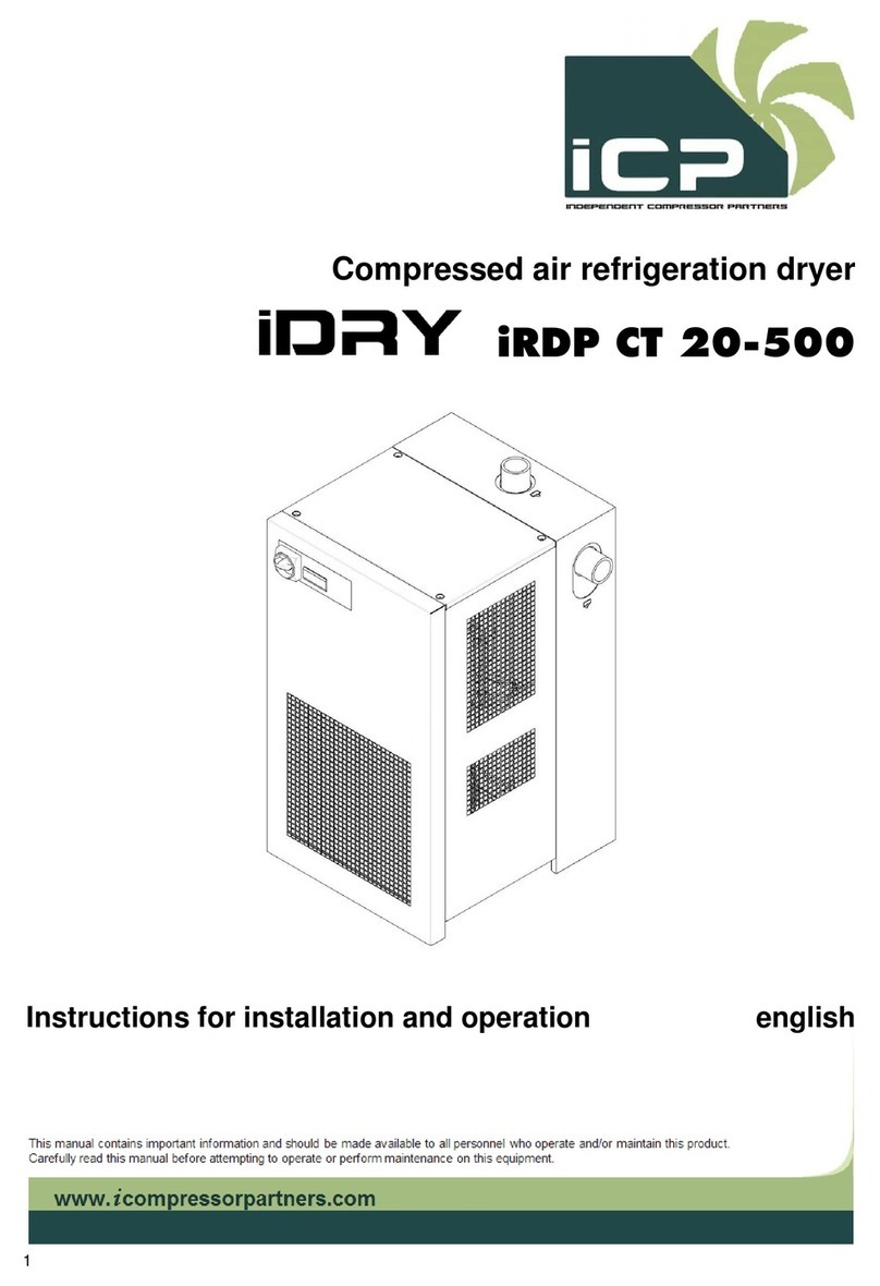 ICP iDRY iRDP CT 30 Instructions for installation and operation