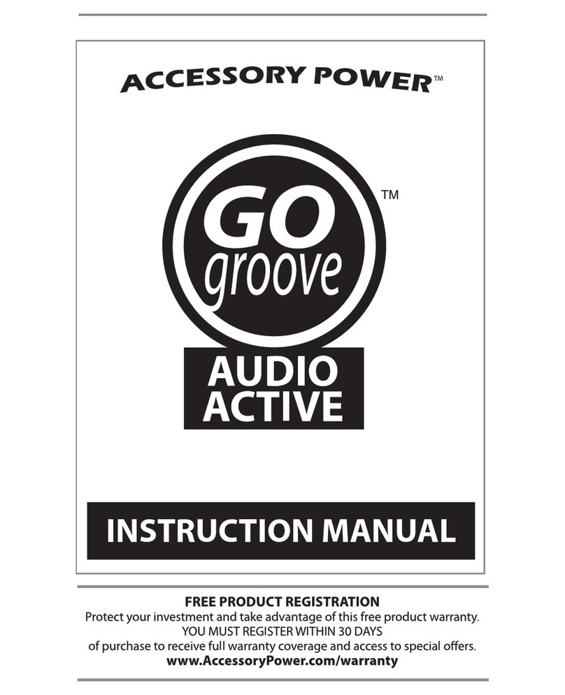 Accessory Power GOgroove AudioActive instruction manual