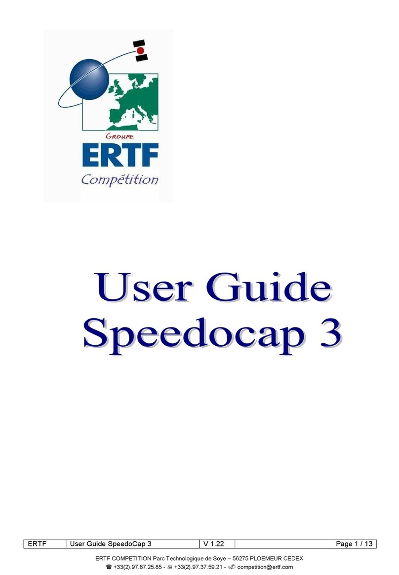 ERTF Speedocap 3 Series User manual
