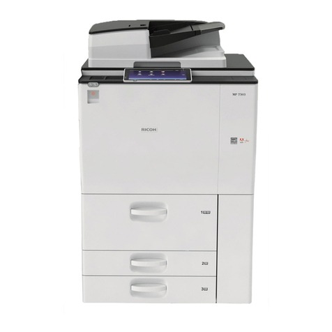 Ricoh MP 7503SP Quick start guide