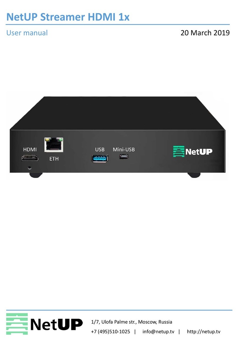 NetUP Streamer HDMI 1x User manual