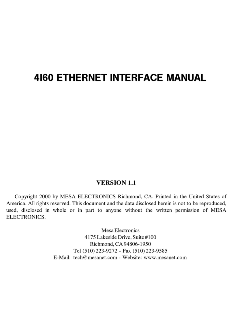 Mesa 4I60 User manual