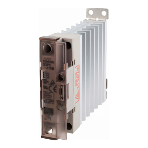 Omron G3PE Series User manual Omron G3PE Series User manual