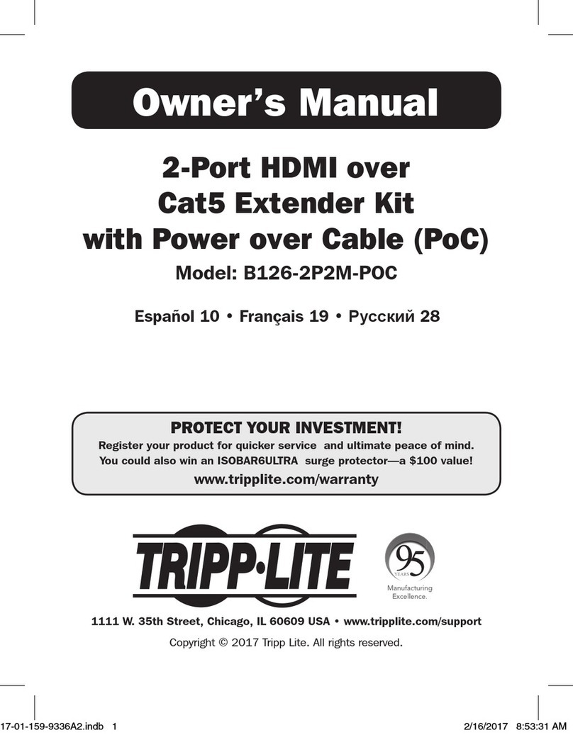 Tripp Lite B126-2P2M-POC owner's manual