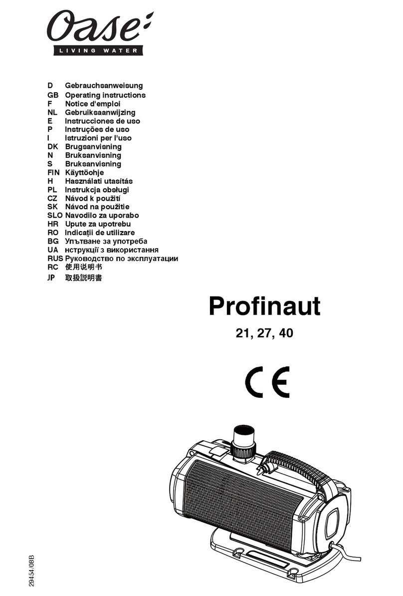 Oase Profinaut 21 User manual