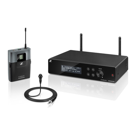 Sennheiser XS WIRELESS 2 User manual Sennheiser XS WIRELESS 2 User manual
