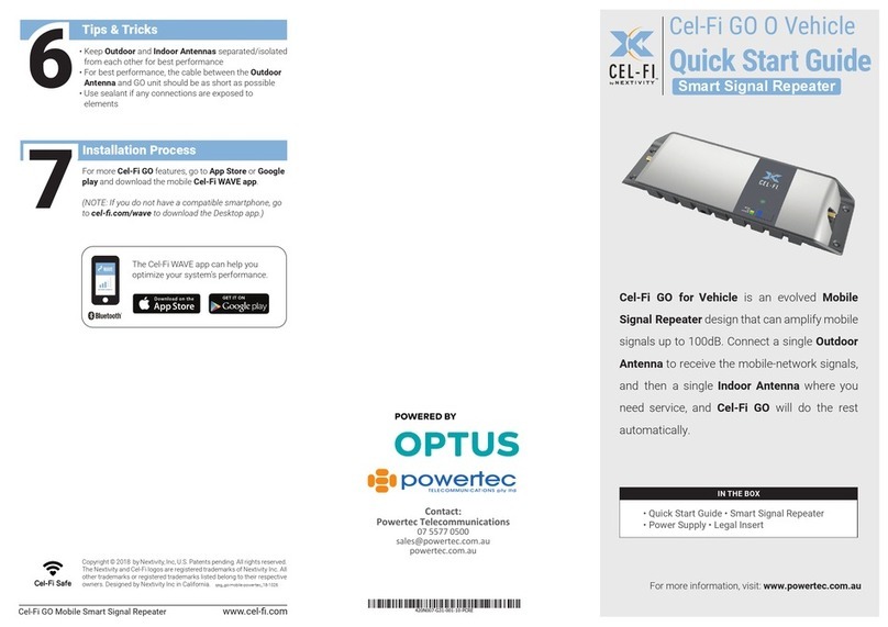 NEXTIVITY Cel-Fi GO O Vehicle User manual
