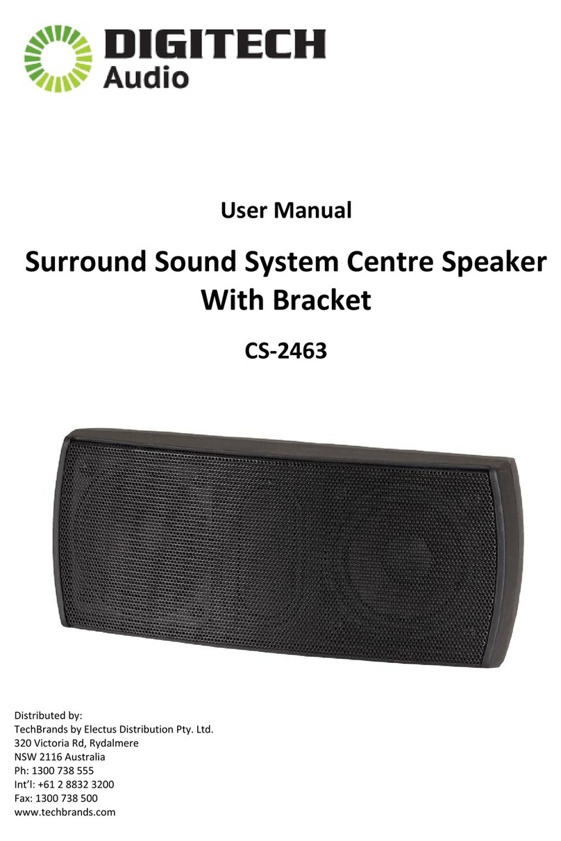 DIGITECH Audio CS-2463 user manual