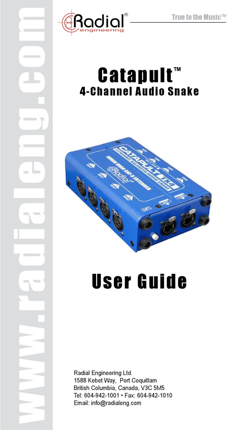 Radial Engineering Catapult Series user guide
