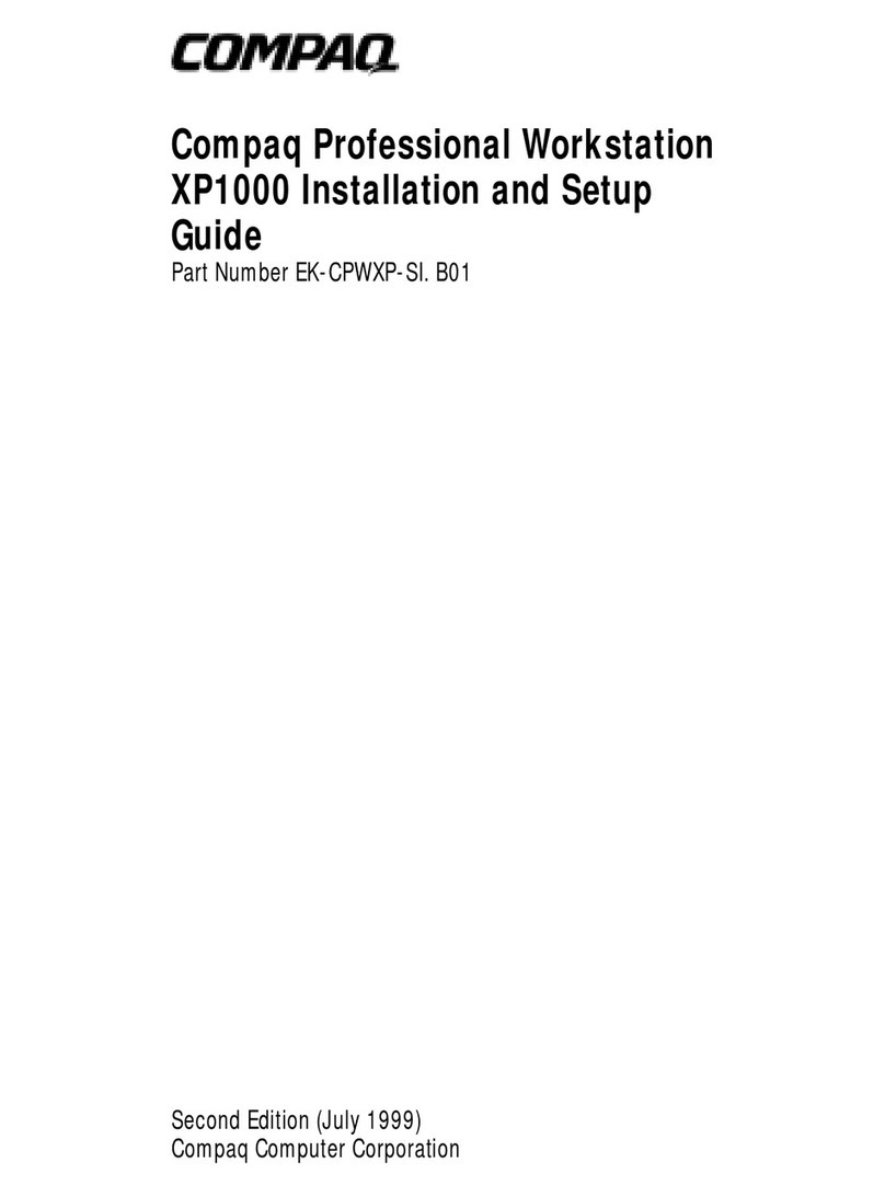 Compaq Professional XP1000 Assembly instructions