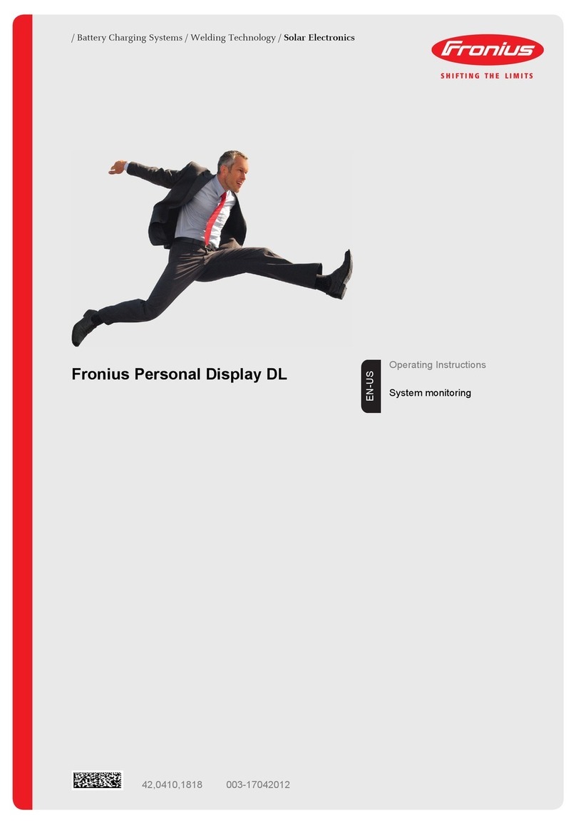 FRO­NIUS Personal Display DL User manual