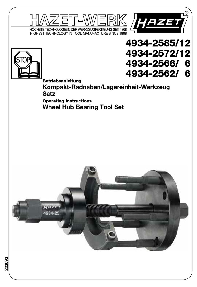 HAZET-WERK HAZET 4934-2585/12 operating instructions HAZET-WERK HAZET 4934-2585/12 operating instructions