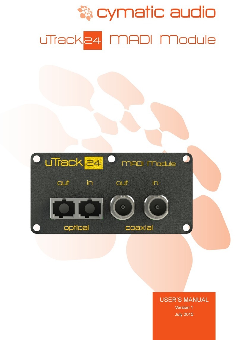 cymatic audio uTrack 24 user manual