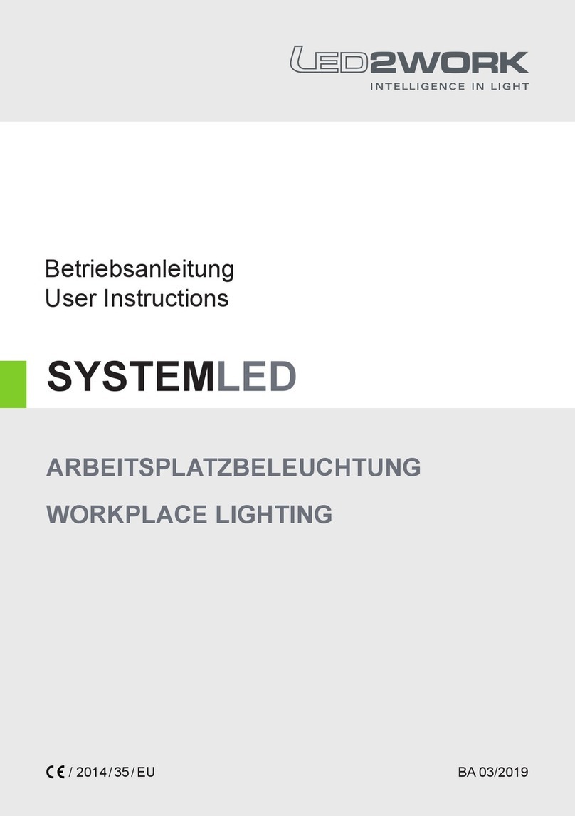 LED2WORK SYSTEMLED Series User manual