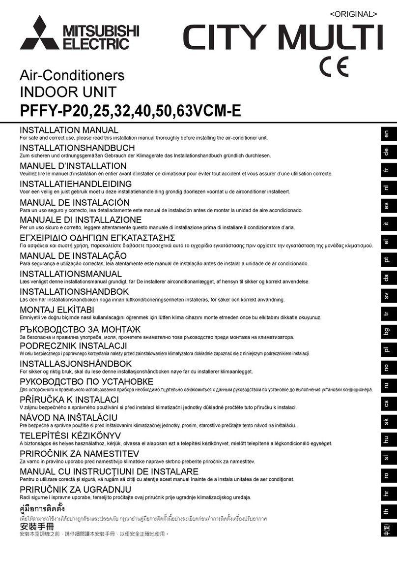 Mitsubishi Electric CITY MULTI PFFY-P20VCM-E User manual