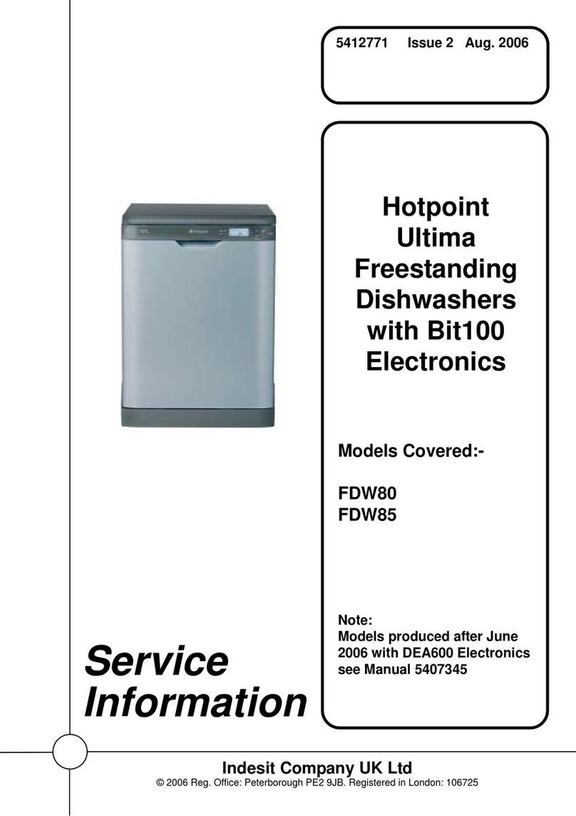 Hotpoint Ultima FDW85 Operating and installation instructions