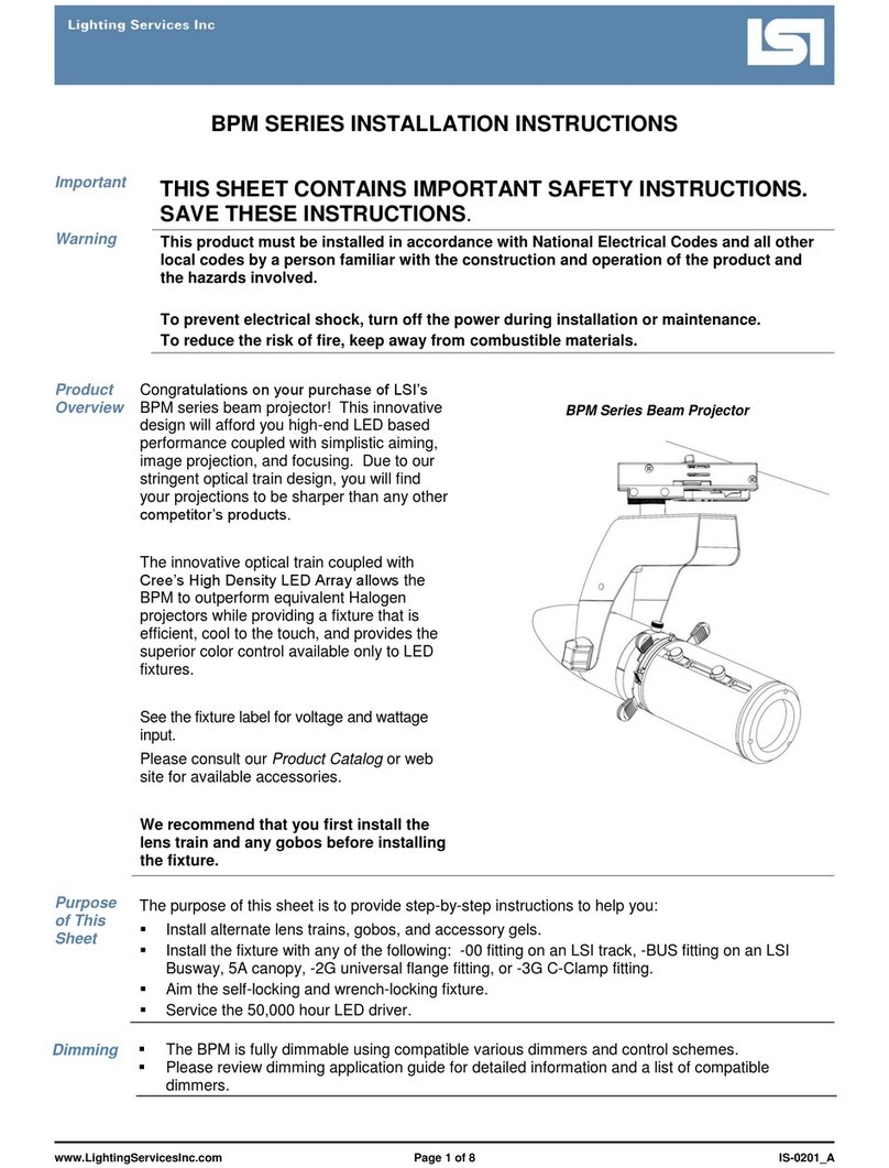 LSI BPM Series installation instructions