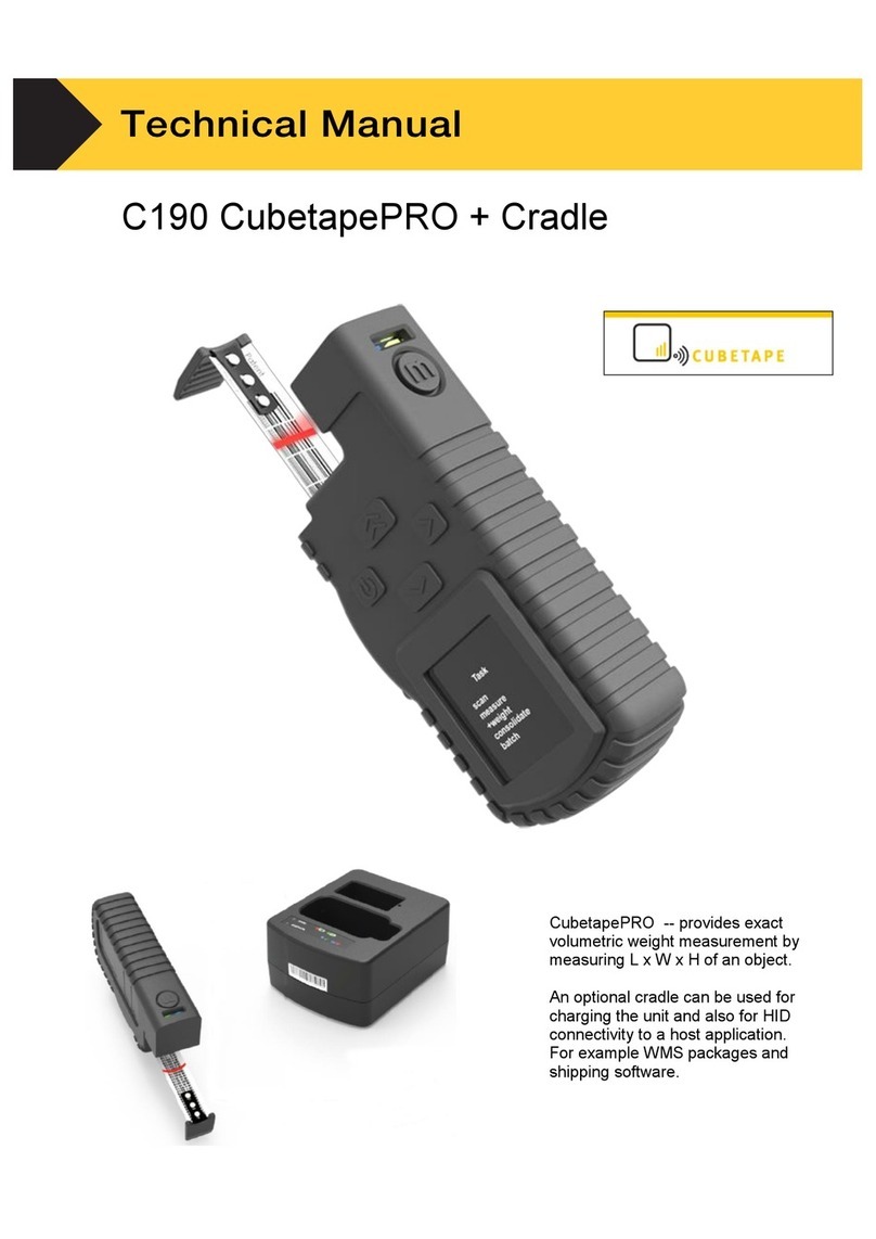 Parceltools C190 CubetapePRO User manual