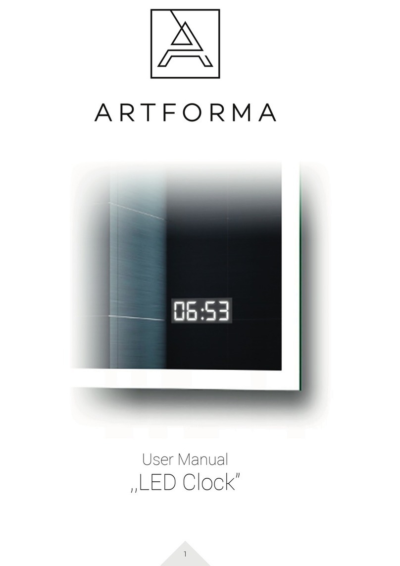 Artforma SG-11 ZEGAR LED user manual