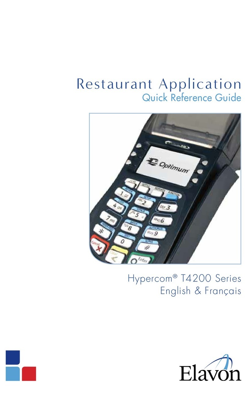 Hypercom Optinum T4200 Series Quick reference guide