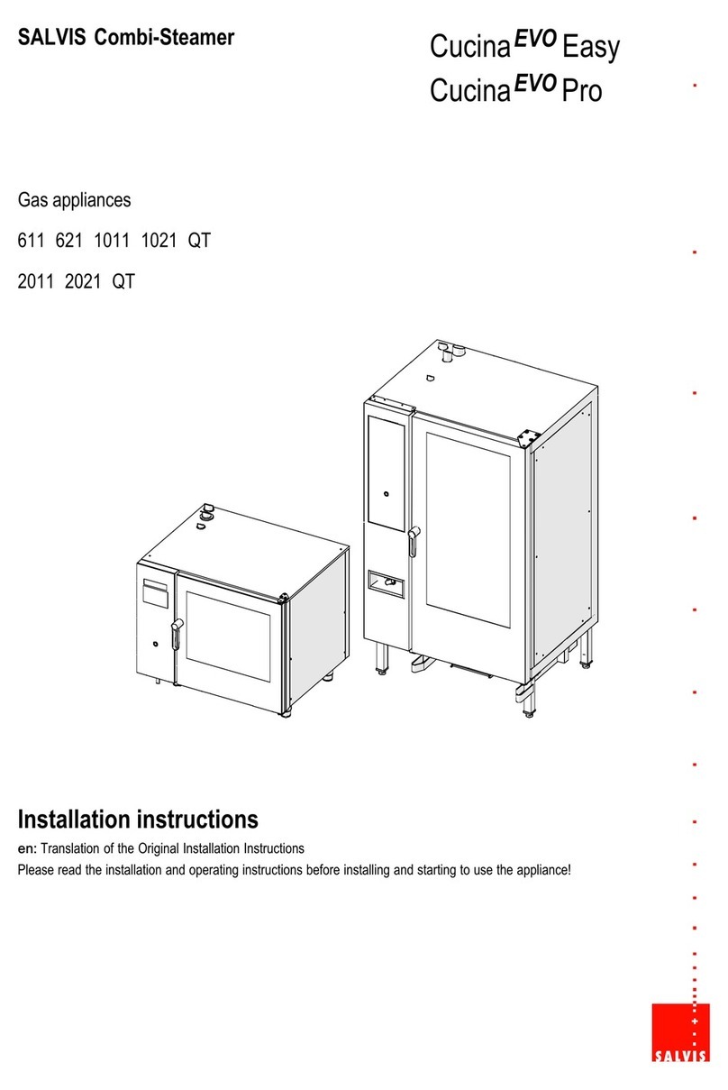 Salvis Cucina Evo Easy Series installation instructions