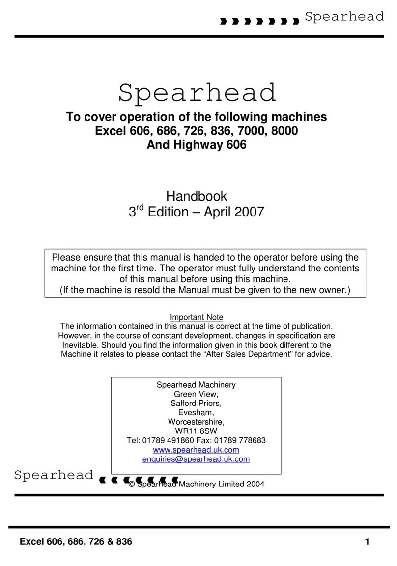 Spearhead Excel 606 User manual
