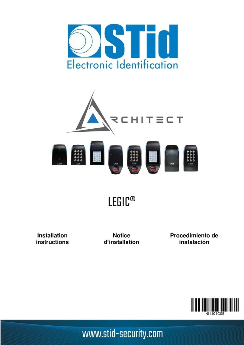 Stid Architect LEGIC ARC Le2 Series User manual