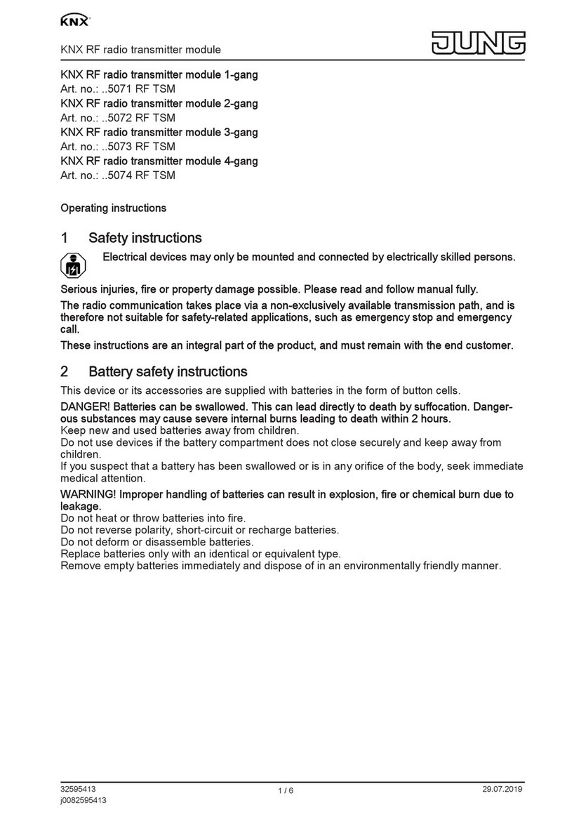 Jung 5071 RF TSM User manual