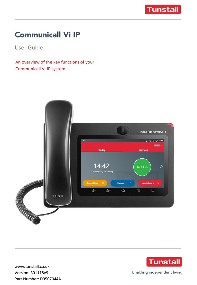 Tunstall Communicall Vi IP user guide