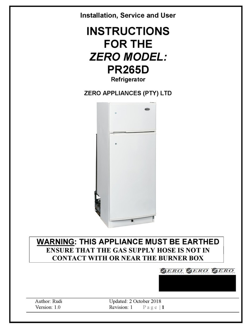 Zero PR265D Installation, Service and User