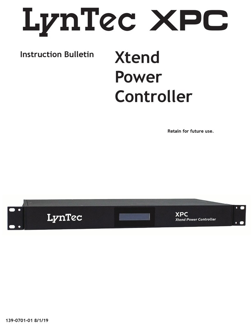 LynTec Xtend Power Controller Instruction bulletin