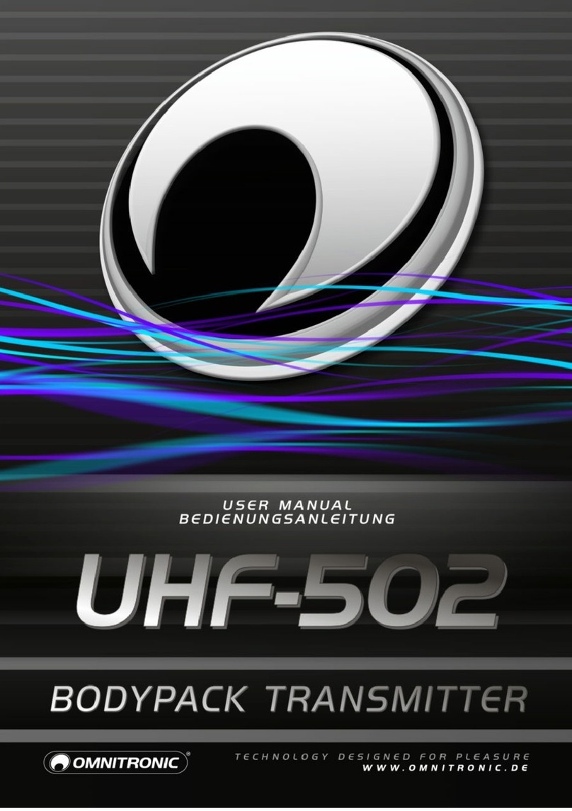 Omnitronic UHF-502 User manual Omnitronic UHF-502 User manual