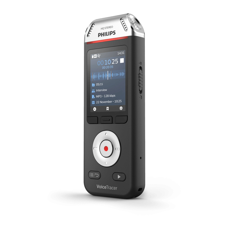 Philips VoiceTracer DVT2110 User manual