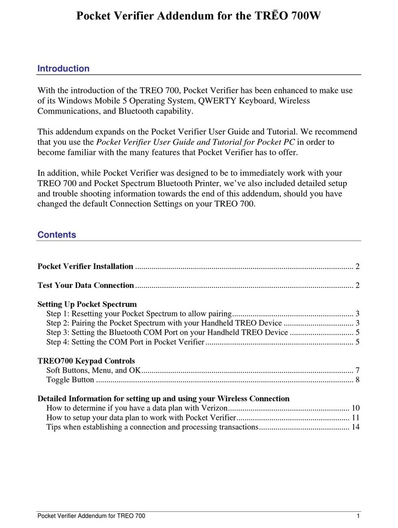 Palm 700w - Treo Smartphone 60 MB Installation and operating instructions