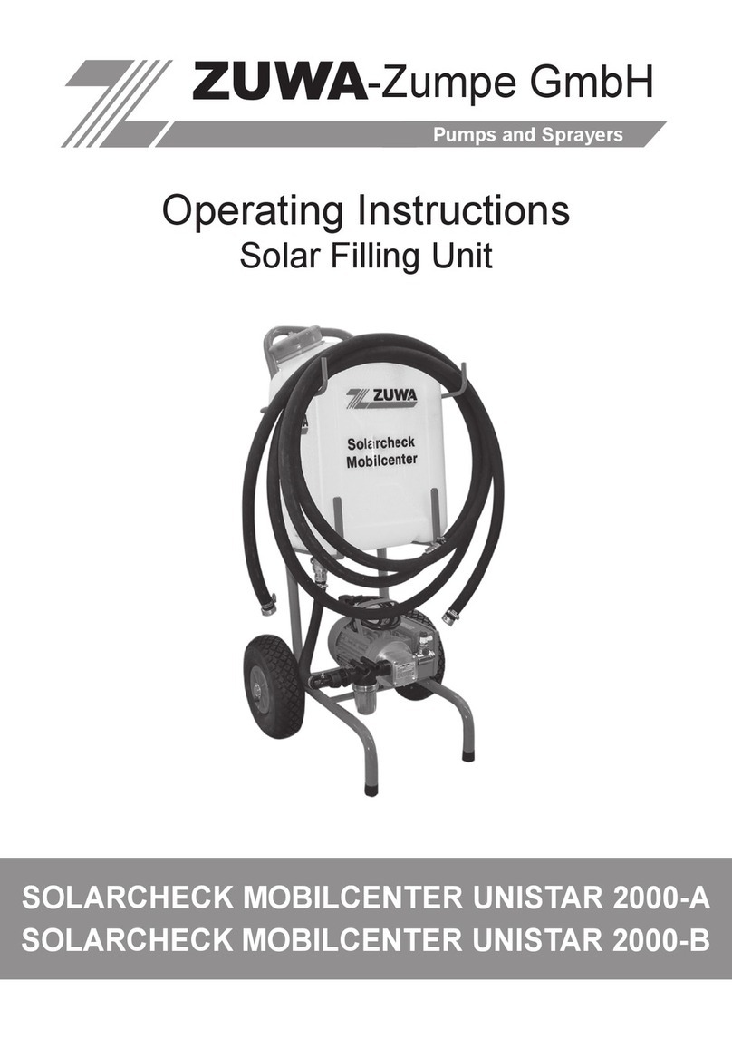 Zuwa Solarcheck Mobilcenter UNISTAR 2000-A operating instructions